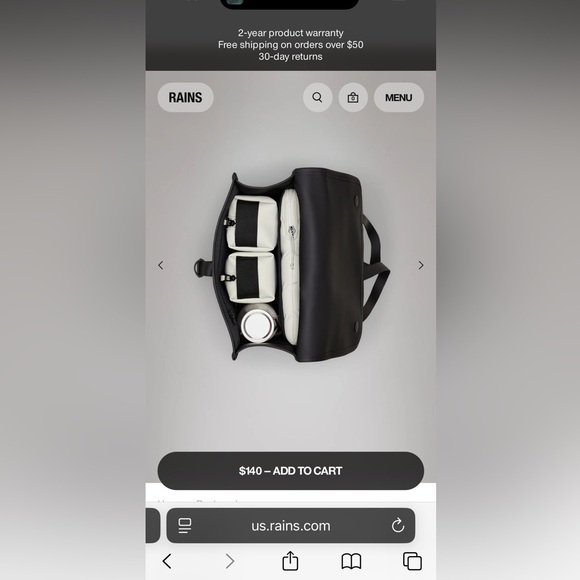 RAINS Backpack - Picture 5 of 7